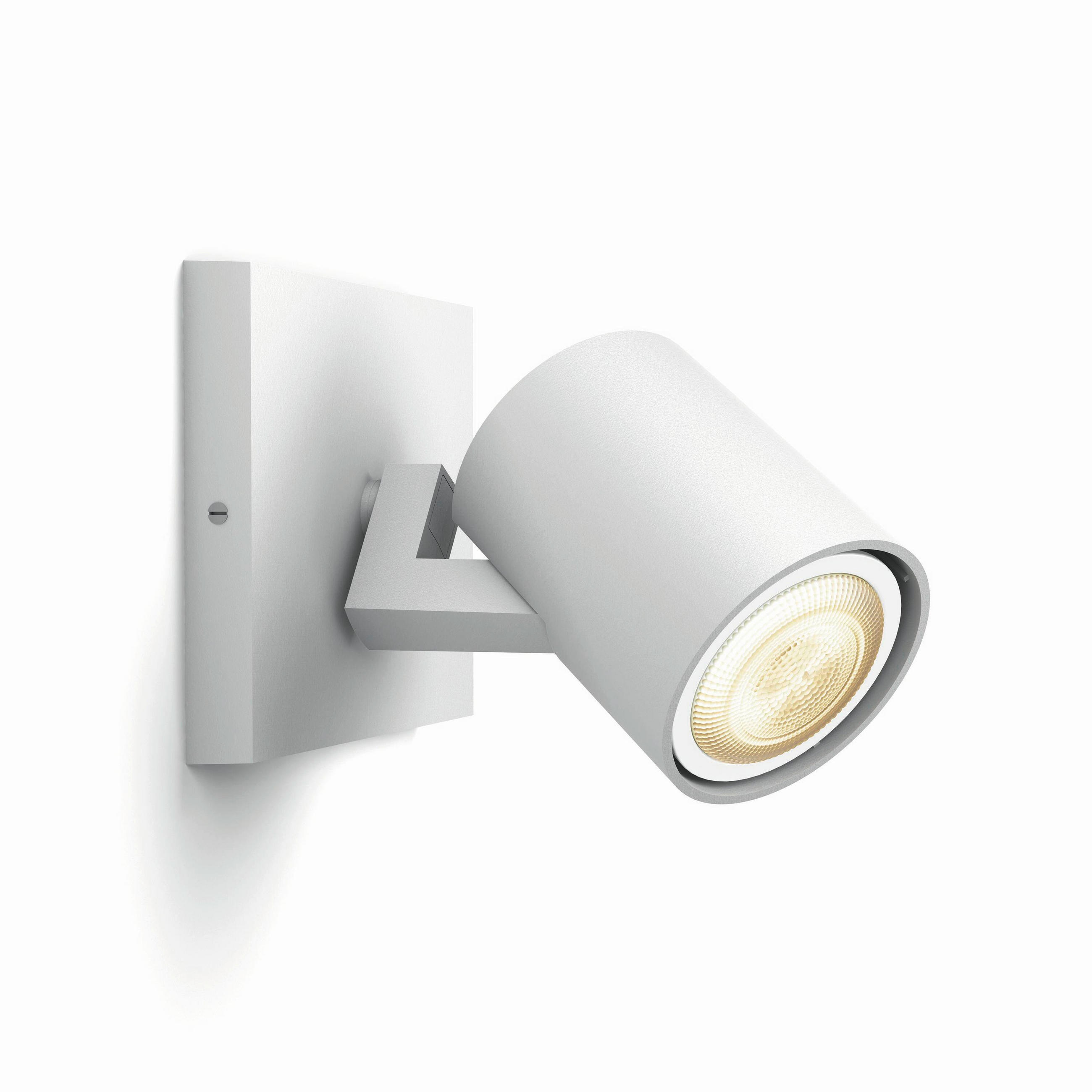 LED-STRAHLER Runner Single Spot 11/10,7/9 cm   - Weiß, Basics, Metall (11/10,7/9cm) - Philips HUE