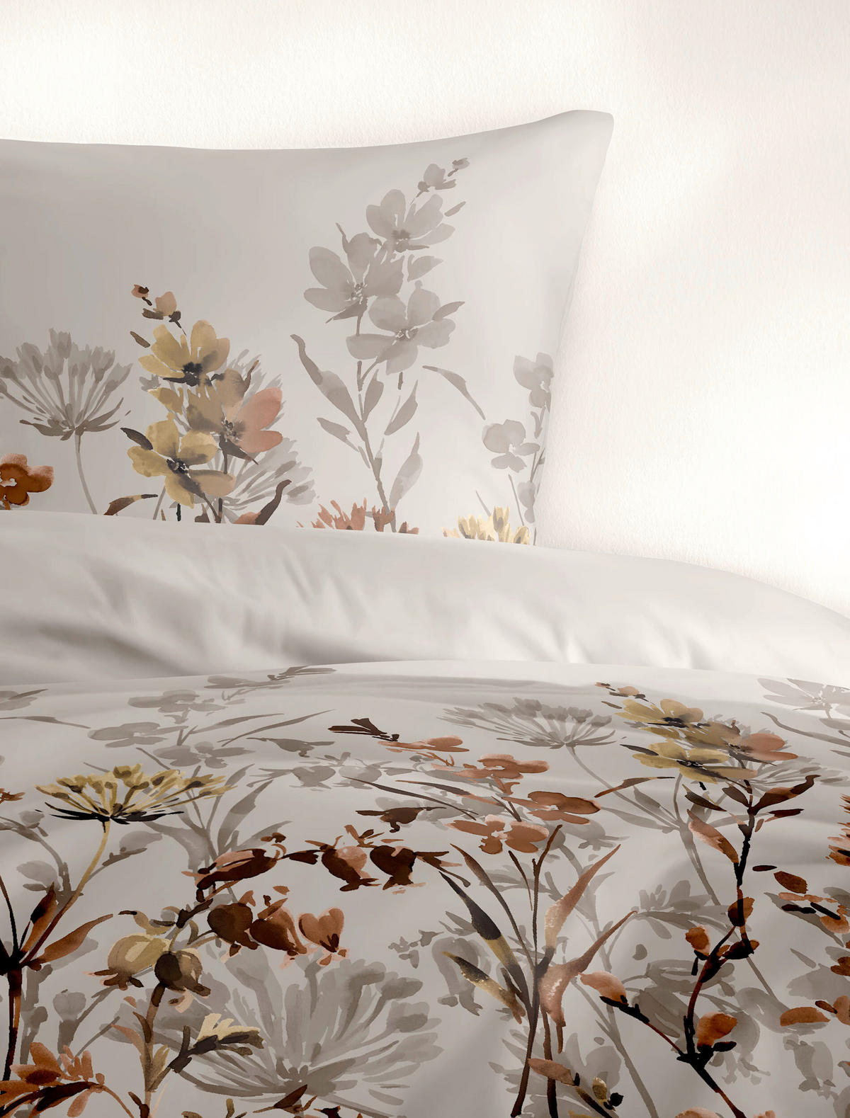 BETTWÄSCHE 2-teilig 135/200 cm  - Grau, Design, Textil (135/200cm) - Bierbaum