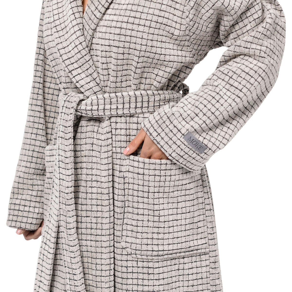 BADEMANTEL M Unisex  - Naturfarben, Basics, Textil (Mnull) - Moeve