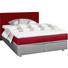 BOXSPRINGBETT 200/200 cm in Grau, Rot - Silberfarben/Rot, Design, Holz/Textil (200/200cm) - Carryhome BOXSPRINGBETT 200/200 cm in Grau, Rot - Silberfarben/Rot, Design, Holz/Textil (200/200cm) - Carryhome
