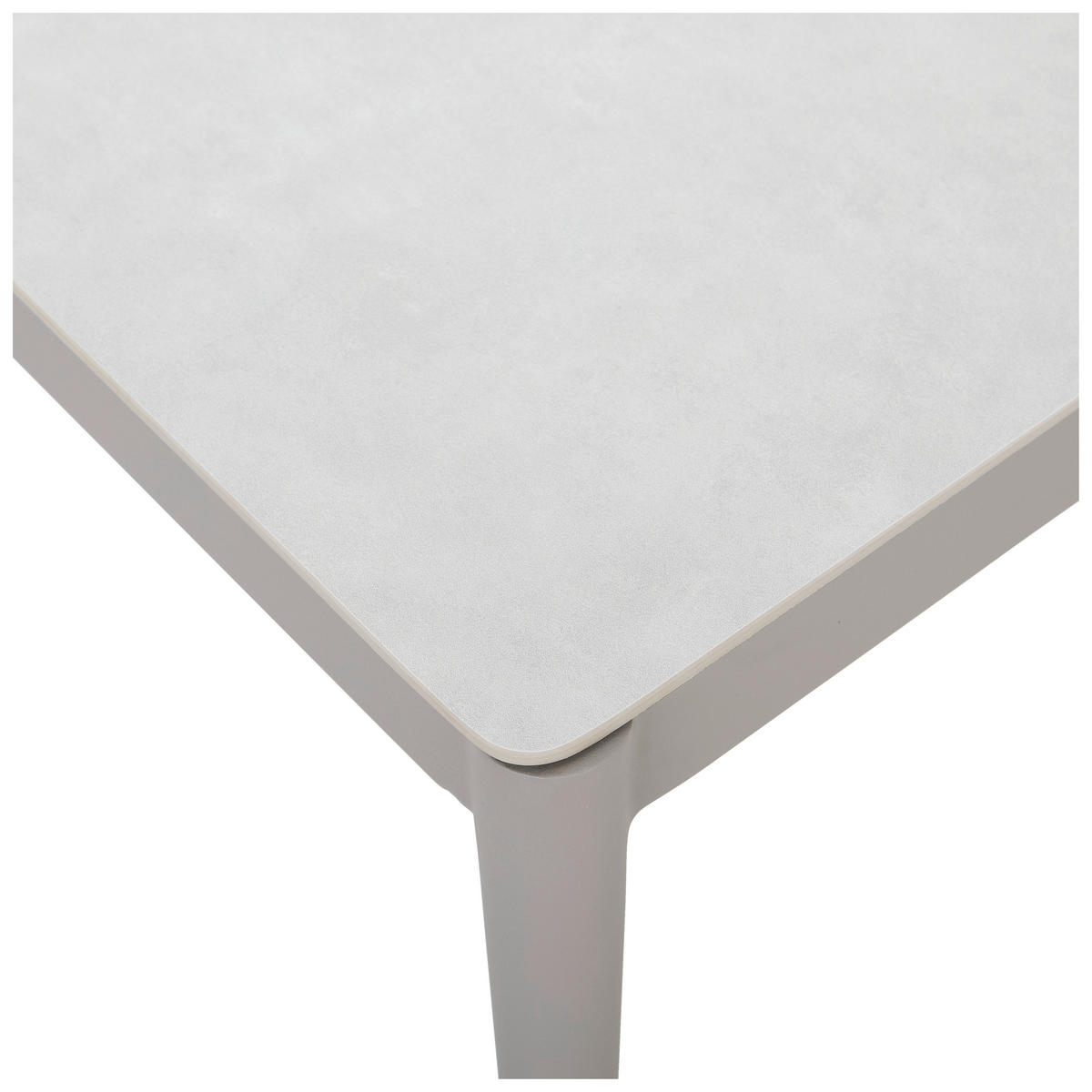 LOUNGETISCH 118/68/35 cm Metall, Kunststoff, Keramik  - Hellgrau/Weiß, Design, Keramik/Kunststoff (118/68/35cm) - Amatio