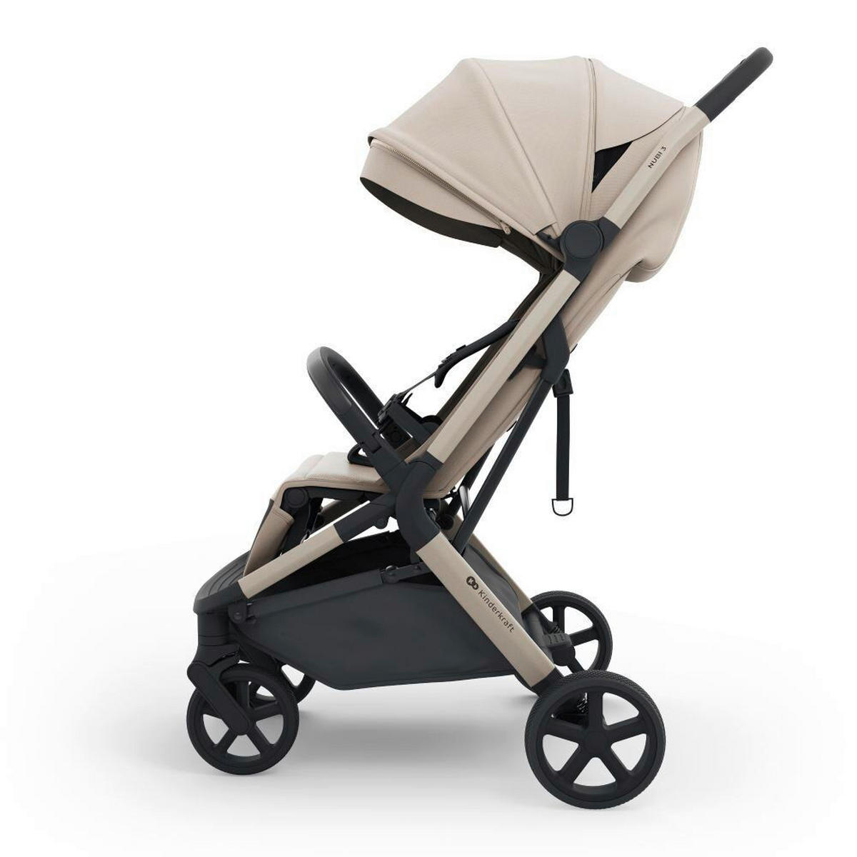 DJEČJA KOLICA  NUBI 3  - boje pijeska, Basics, metal/tekstil (68,5/53/106,5cm) - Kinderkraft