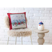 PÁRNAHUZAT  - bordó, Design, textil (45/45cm)