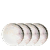 DESSERTTELLERSET Lila, Weiß 4-teilig AQUARELLIA LILA  - Lila/Weiß, Basics, Keramik (21,5/2,5cm) - Mäser