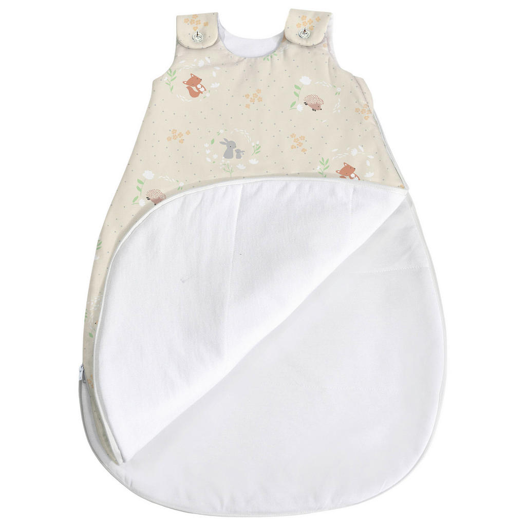 Thumbnail - Patinio Babyschlafsack, Taupe, Textil, Tier, Füllung: Vlies, Lyocell,Vlies, Lyocell, Gr. 62/68, Textiles Vertrauen - Oek...
