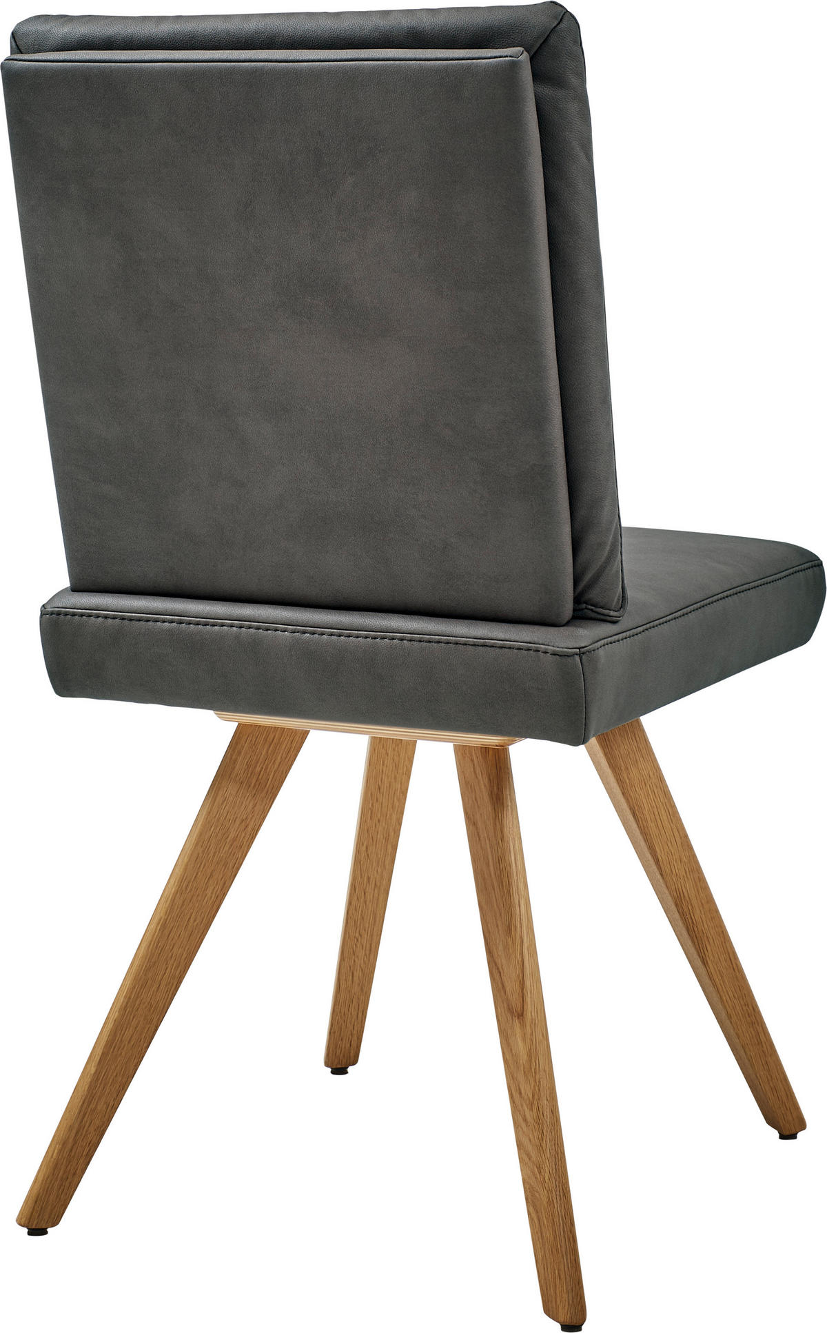 STUHL  in Mikrofaser Textil, Holzwerkstoff  - Eichefarben/Grau, Design, Holzwerkstoff/Textil (46/94/58cm) - Dieter Knoll