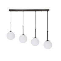 HÄNGELEUCHTE Pompei 84/15/135 cm   - Schwarz/Weiß, Basics, Metall (84/15/135cm)