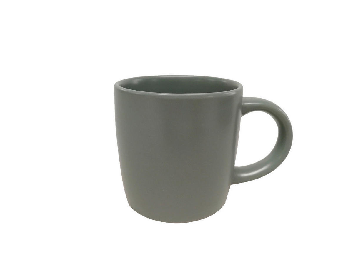 KAFFEEBECHER Salerno  410 ml   - Grün, Trend, Keramik (9,5/9,6cm) - Novel