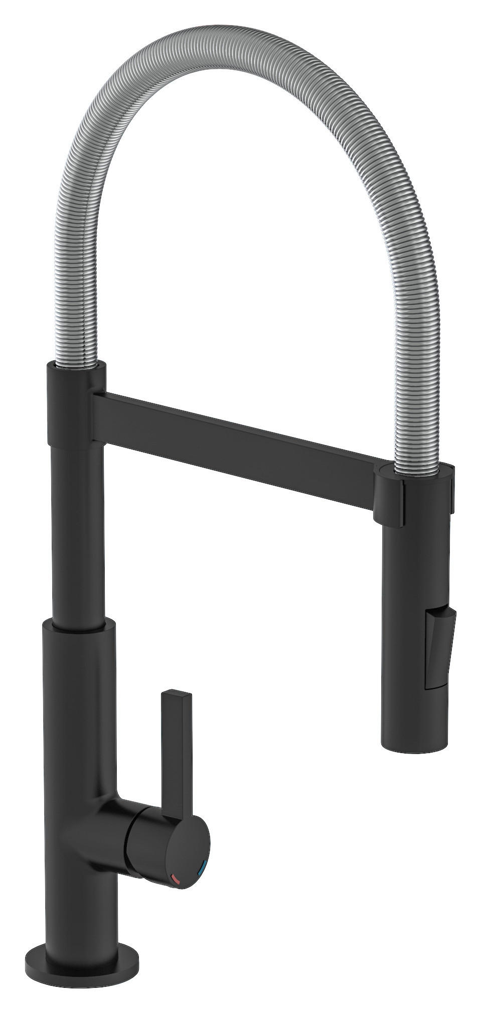 Schütte Küchenarmatur Mod. Miami Schwarz, Chrom 26.5x48.8x5.5 cm