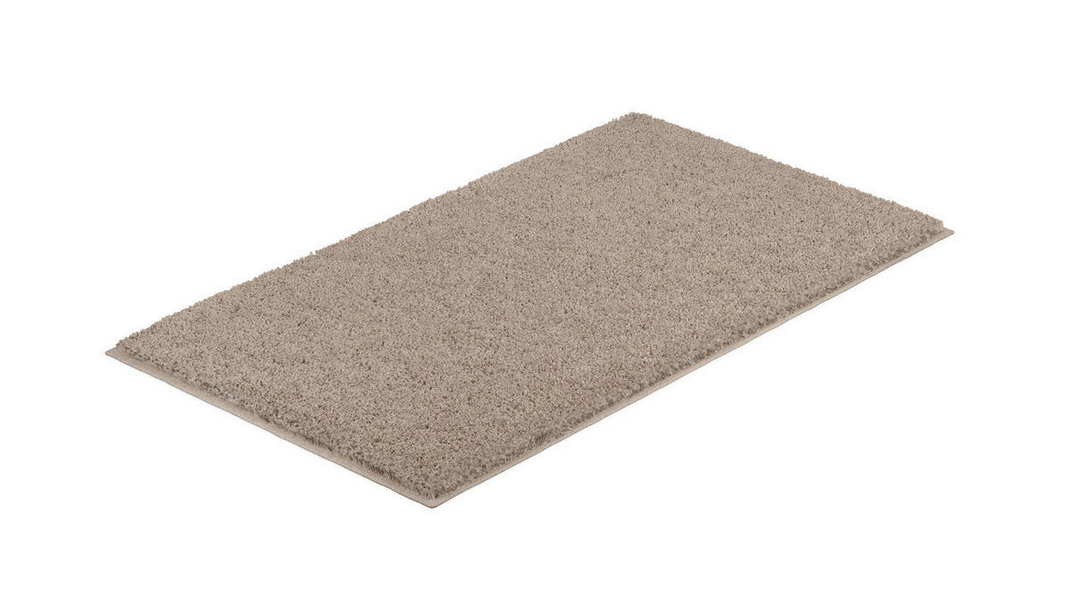 BADEMATTE Grund Beige 65/115 cm  - Beige, Basics, Kunststoff/Textil (65/115cm) - Grund