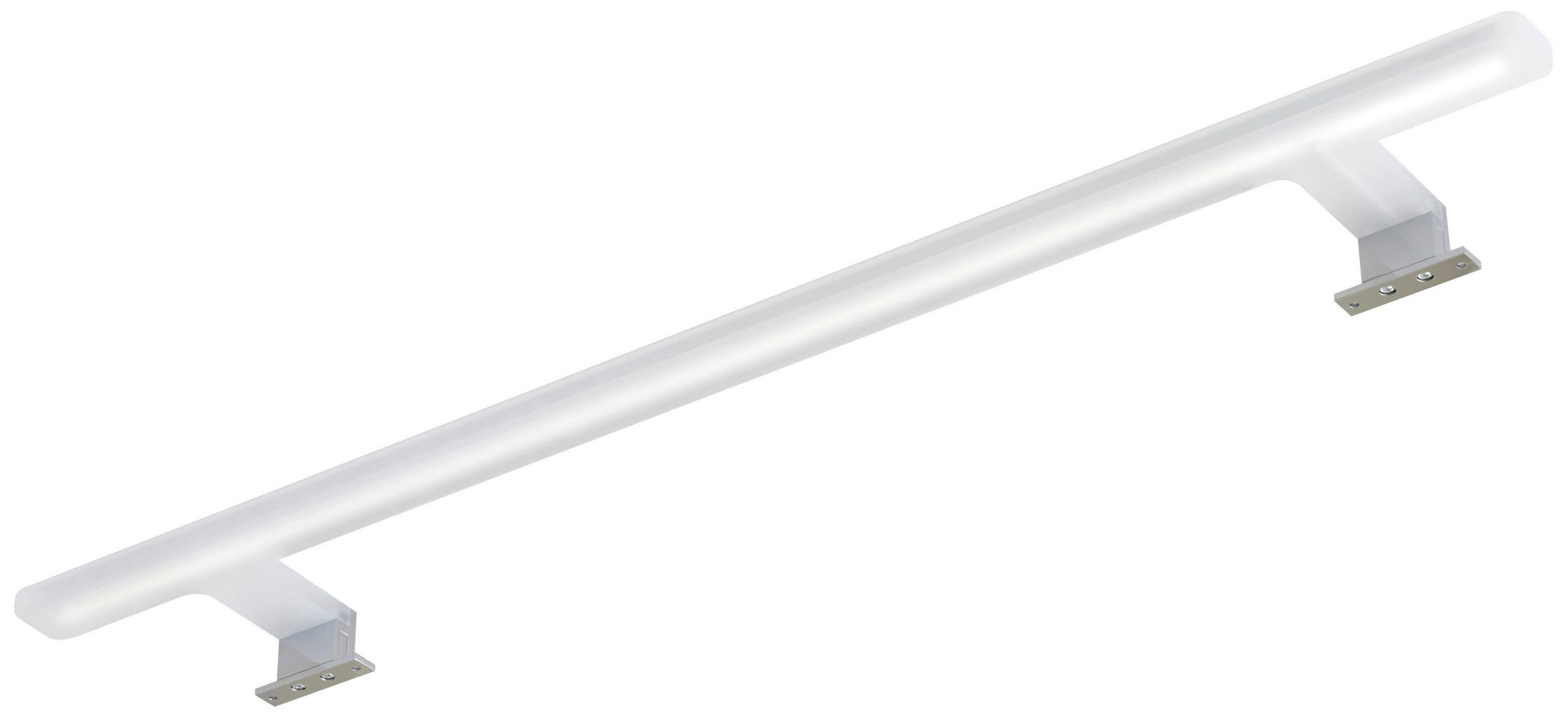 AUFBAULEUCHTE - Chromfarben, Basics, Kunststoff/Metall (90/2,6/12,2cm) - Sadena