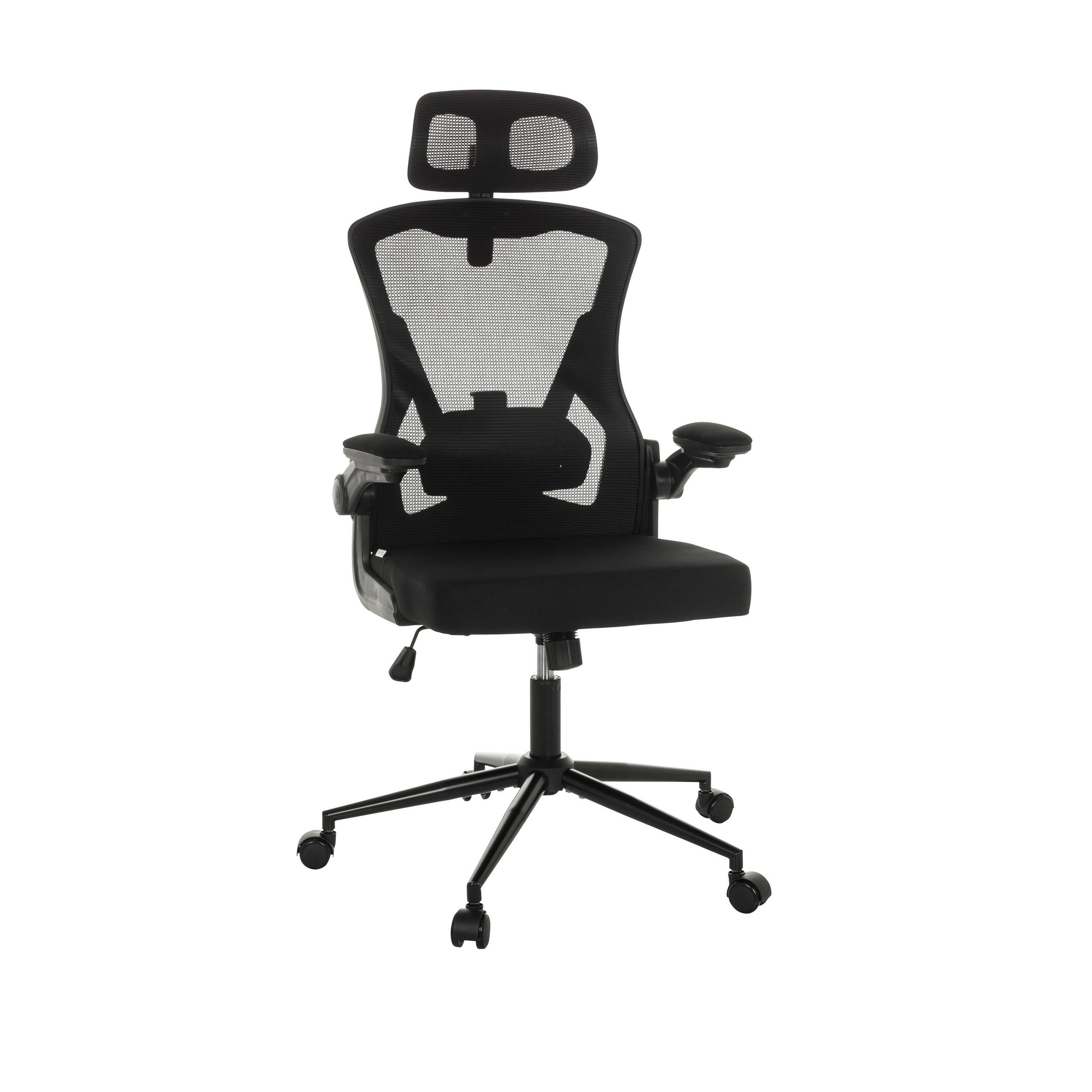 DREHSTUHL  in Schwarz  - Schwarz, Basics, Kunststoff/Textil (60/117-124/60cm) - MID.YOU