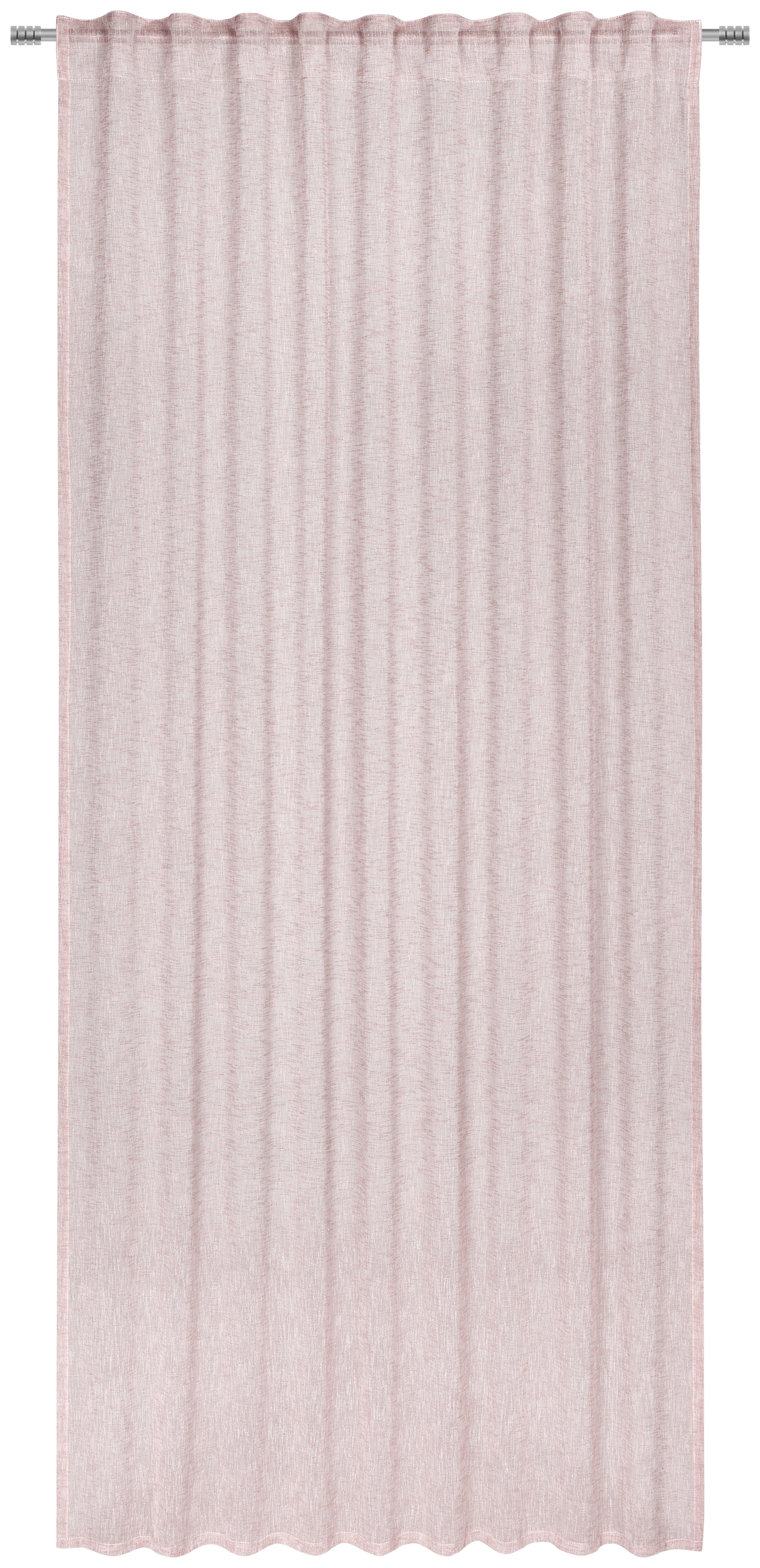 HOTOVÝ ZÁVES, polopriehľadné, 140/245 cm - ružová, Basics, textil (140/245cm) - Esposa