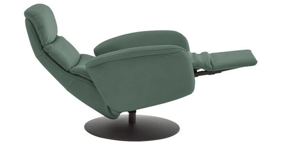 RELAXSESSEL in Leder Opal  - Opal/Schwarz, Design, Leder/Metall (76/108/86cm) - Dieter Knoll