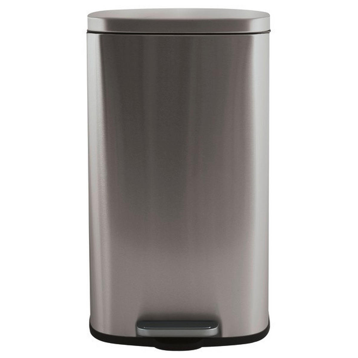 TRETEIMER 50 l  Metall  - Silberfarben/Schwarz, Basics, Kunststoff/Metall (42,7/29,7/64,3cm) - Spirella