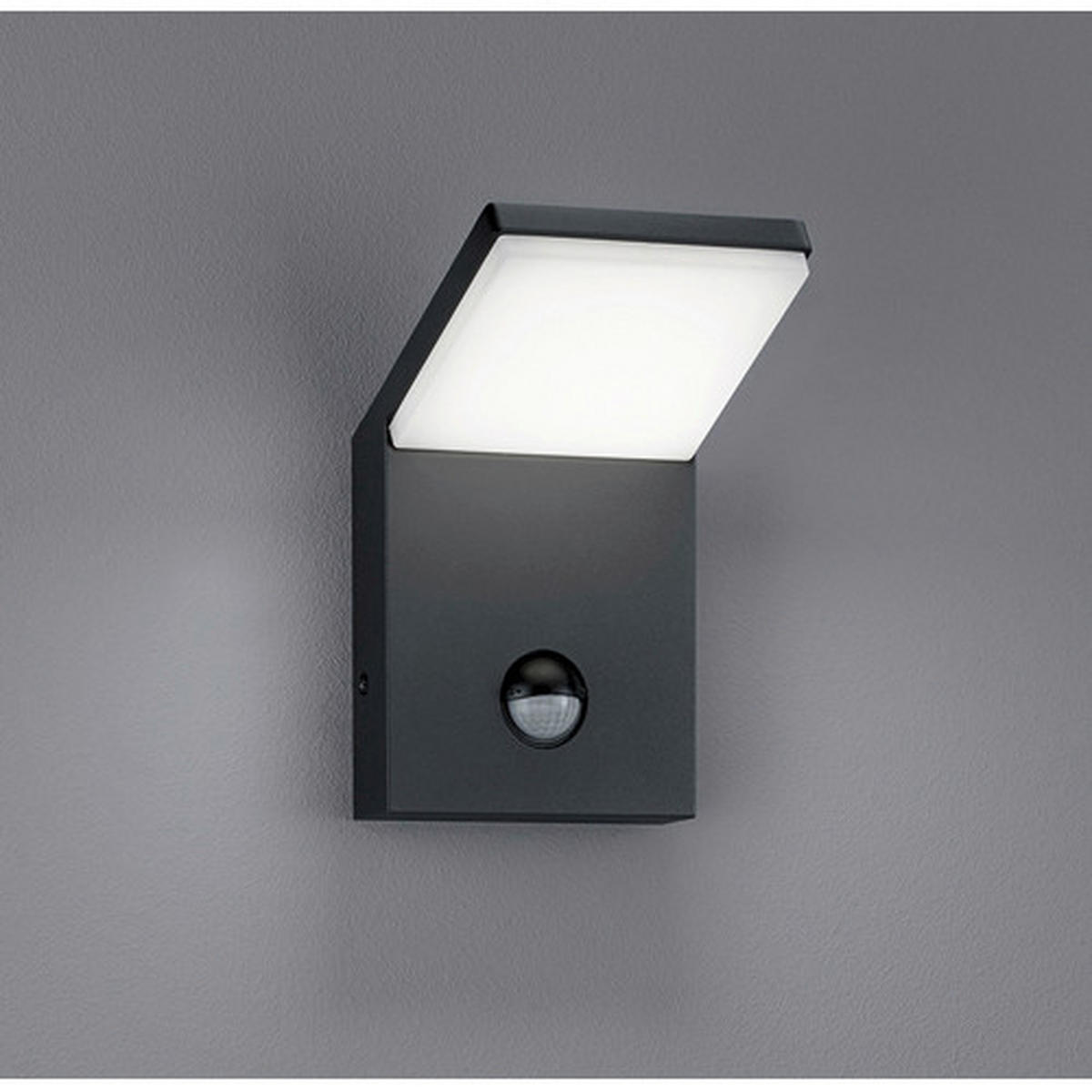 VÄGGLAMPA UTOMHUS - antracit, Design, metall/plast (10/16/10,5cm)