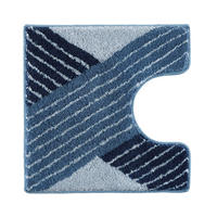 WC-VORLEGER Blau 55/55 cm  - Blau, Basics, Kunststoff/Textil (55/55cm) - Kleine Wolke