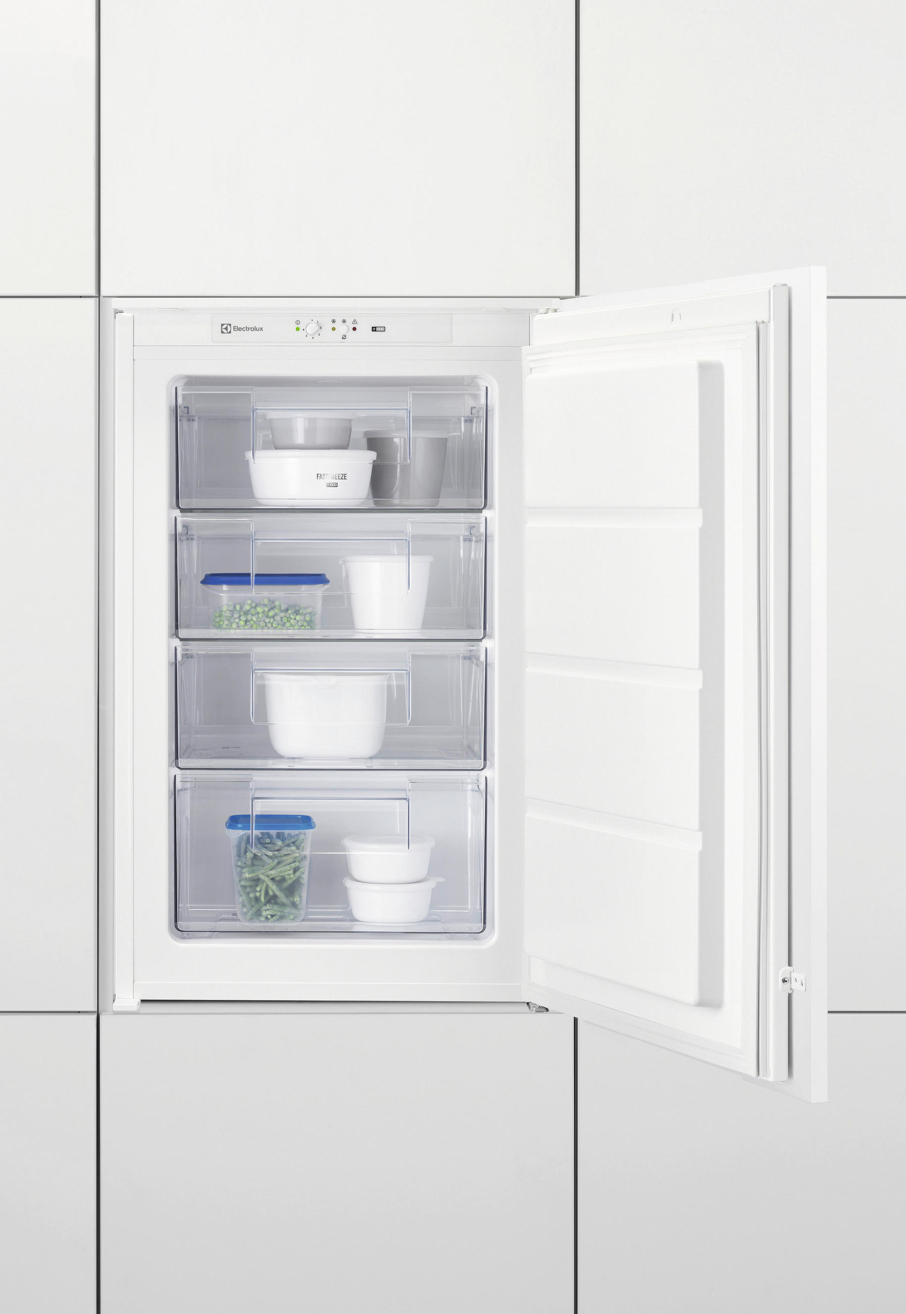 EINBAUGEFRIERSCHRANK LUB3AE88S  - Weiß, Basics, Kunststoff/Metall (54,8/87,3/54,9cm) - Electrolux