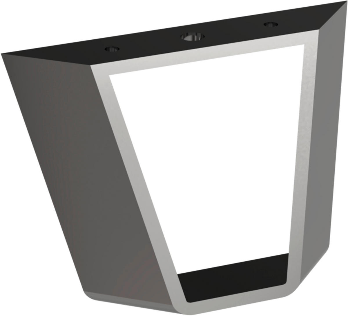 POSTELJA BOXSPRING 180 cm   x 200 cm  , usnje črna  - barve kroma/črna, Design, usnje (180/200cm) - Dieter Knoll