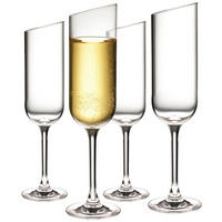 GLÄSERSET New Moon 4-teilig  - Transparent, Design, Glas (120ml) - Villeroy & Boch