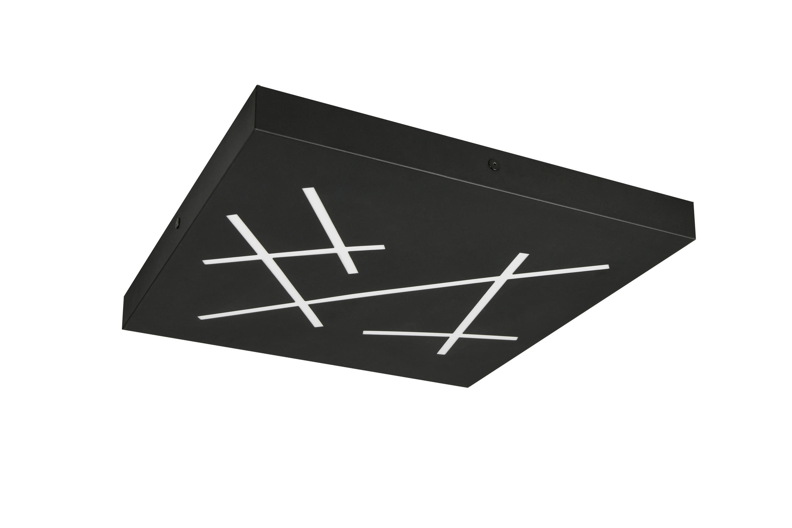 PLAFONIERĂ CU LED - negru, Design, metal (50/50/5cm)