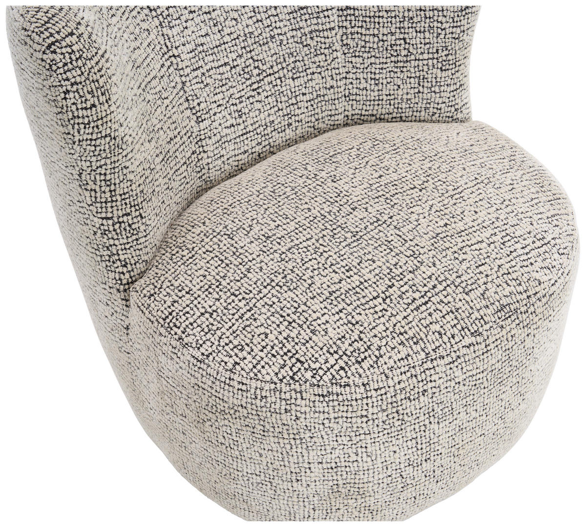 SESSEL in Leinenoptik Grau, Schwarz  - Schwarz/Grau, Design, Textil/Metall (75/79/76cm) - Xora