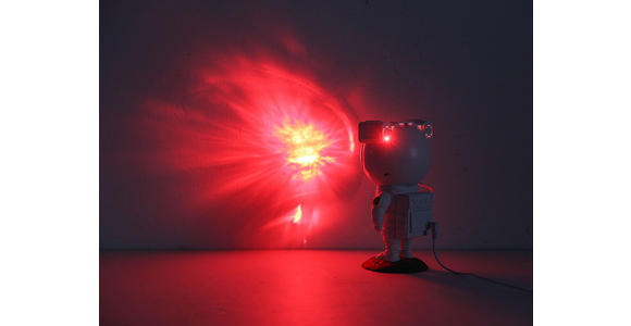 LED-DEKOLEUCHTE Astronaut 12/13/23 cm  - Weiß/Grau, Design, Kunststoff (12/13/23cm) - Novel