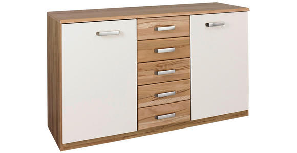KOMMODE Kernbuche teilmassiv Creme, Buchefarben - Buchefarben/Creme, KONVENTIONELL, Holz/Holzwerkstoff (135/78/41cm) - Dieter Knoll