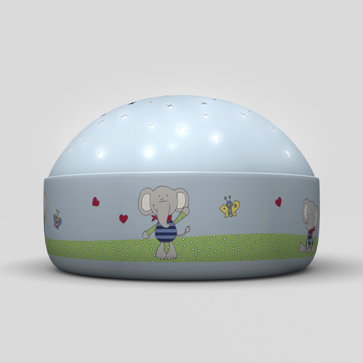 NACHTLICHT Lolo Lombardo 12/7,5 cm   - Hellblau, KONVENTIONELL, Kunststoff (12/7,5cm) - Sigikid