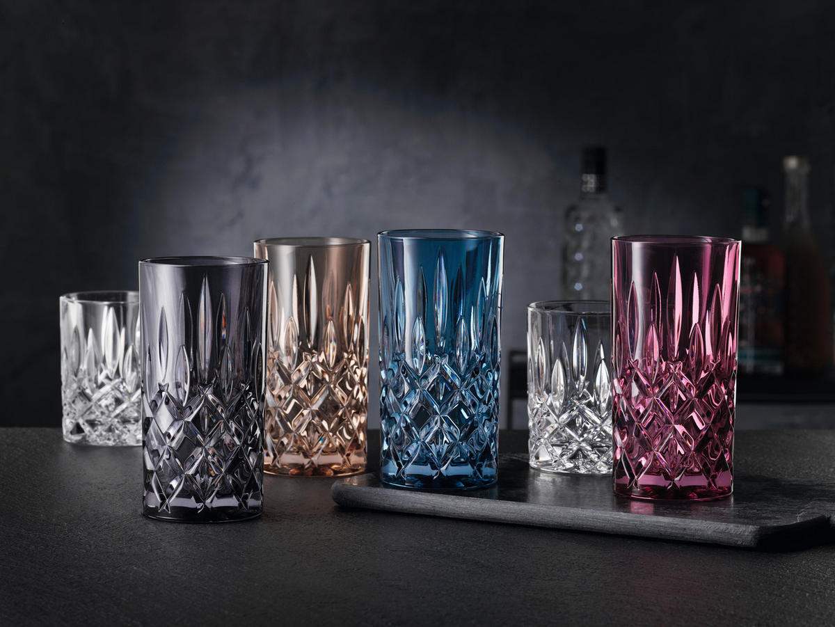 LONGDRINKGLAS Nachtmann 395 ml 2-teilig  - Dunkelgrau, LIFESTYLE, Glas - Nachtmann