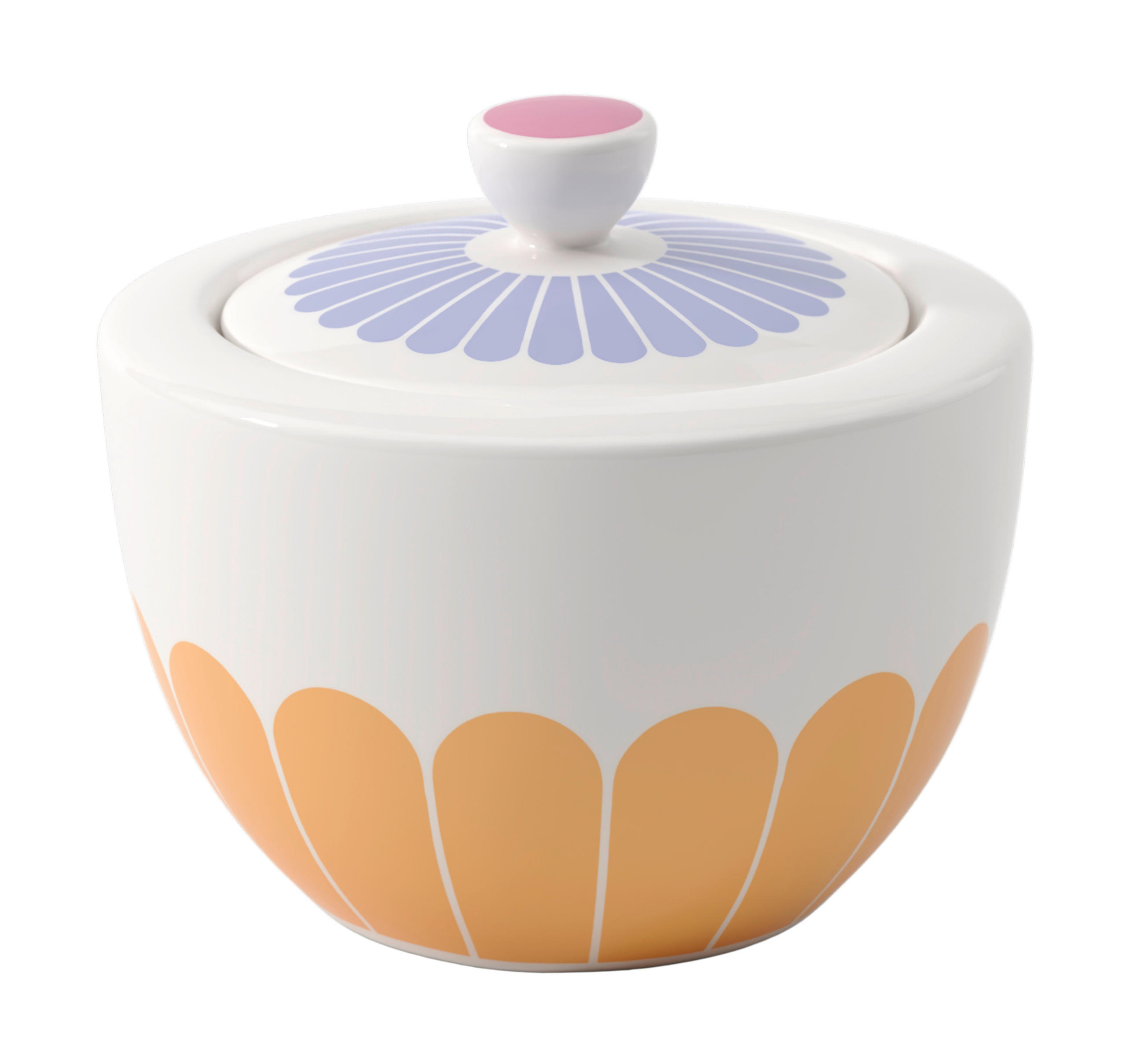 Villeroy & Boch Zuckerdose Fleur couleur Blau, Rosa, Weiß 9 cm