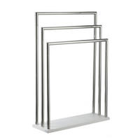 HANDTUCHSTÄNDER - Chromfarben/Weiß, Basics, Metall (58/84/20cm)