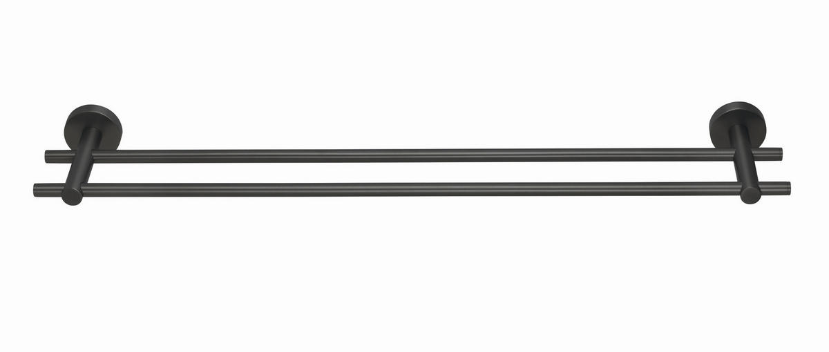 HANDTUCHSTANGE Graphitfarben  - Graphitfarben, Basics, Metall (64/11,2/5cm) - Tesa