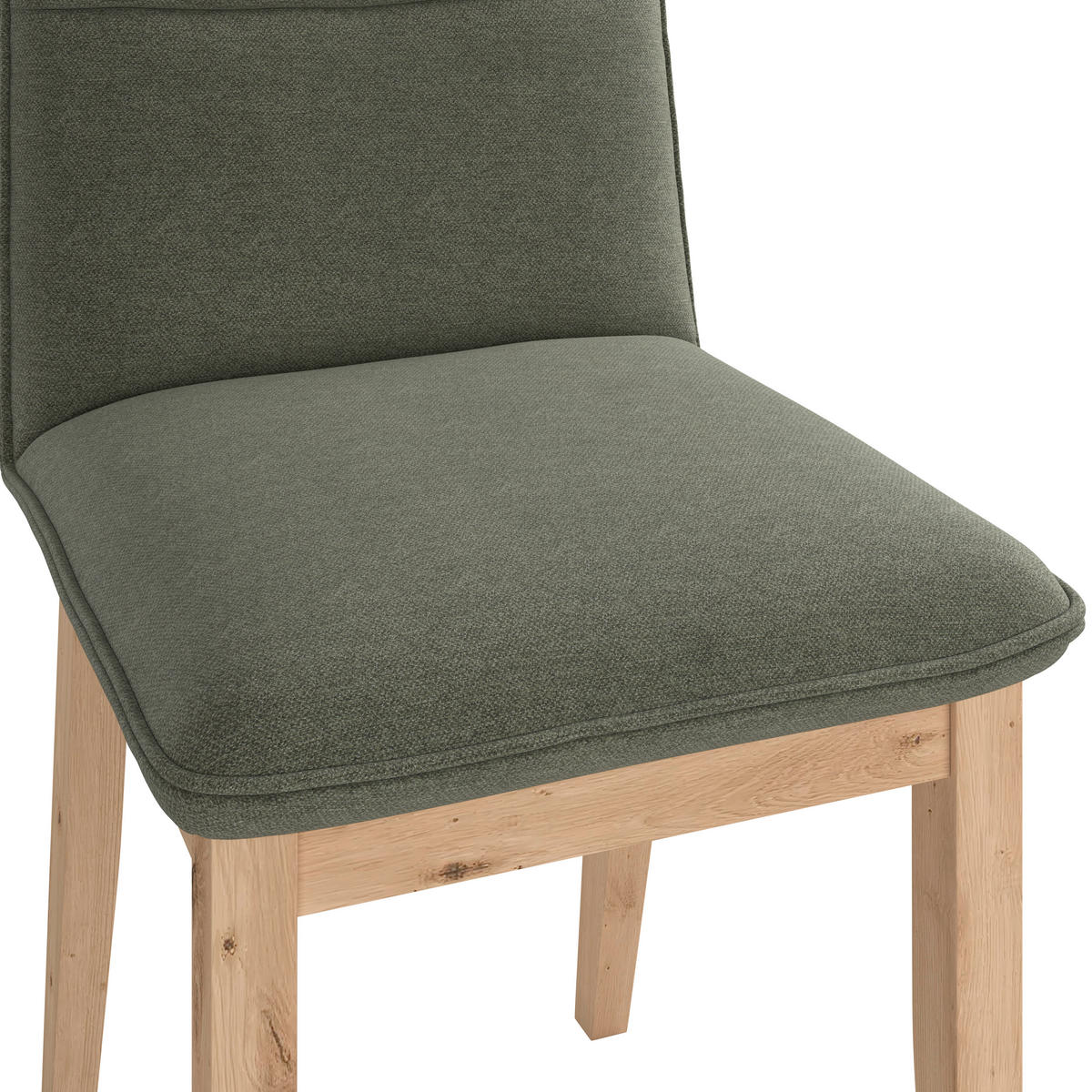 STUHL   Webstoff  Grün  - Eichefarben/Grün, KONVENTIONELL, Holz/Textil (47/91/44cm) - P & B