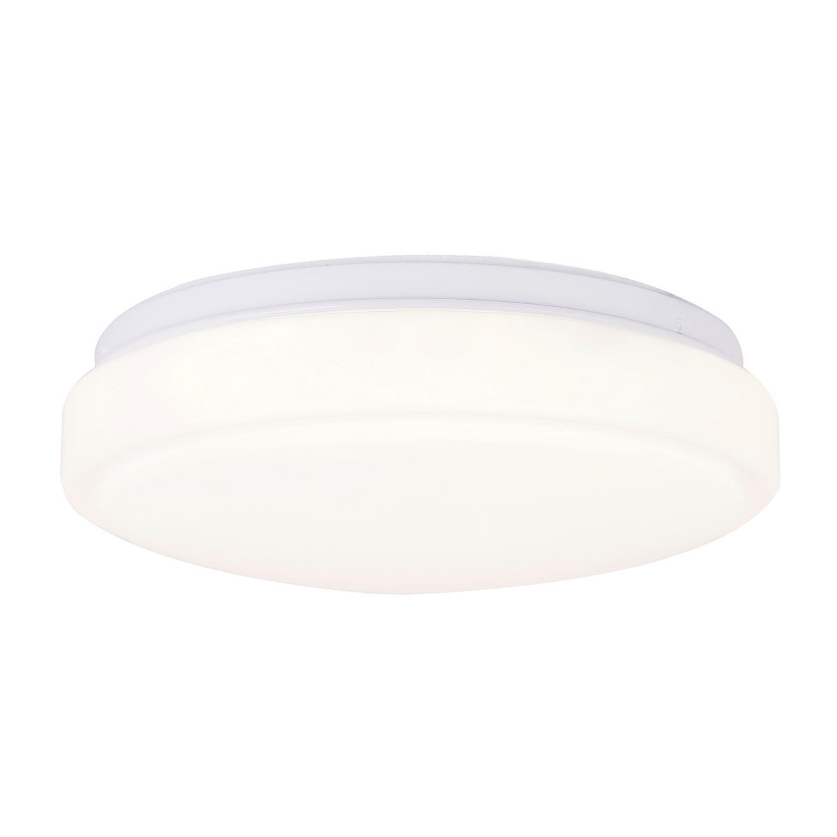 LED-TAKLAMPA Jasper 26/26/6.5 cm  - vit, Klassisk, metall/plast (26/26/6.5cm)