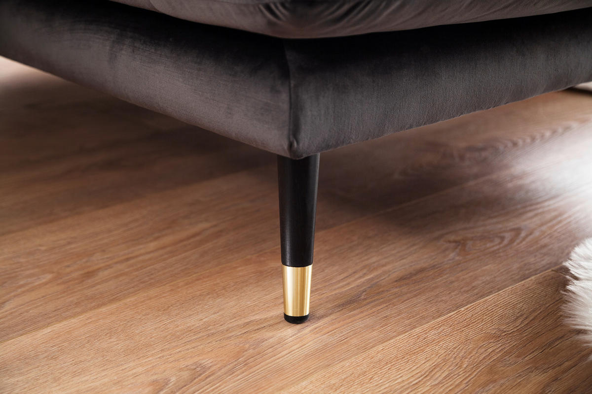 ECKSOFA Eckteil  TOKIO-2S.REC Grün Samt  - Grün, MODERN, Holz/Textil (275/157cm) - MID.YOU