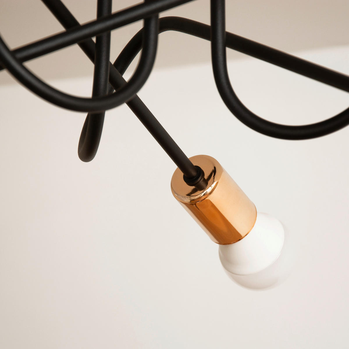 DECKENLEUCHTE    45/45/30 cm  - Schwarz/Kupferfarben, Trend, Metall (45/45/30cm)