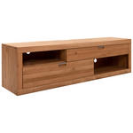 TV-ELEMENT Holz Wildeiche  - Wildeiche/Alufarben, Natur, Holz (200/54/42cm) - Carryhome