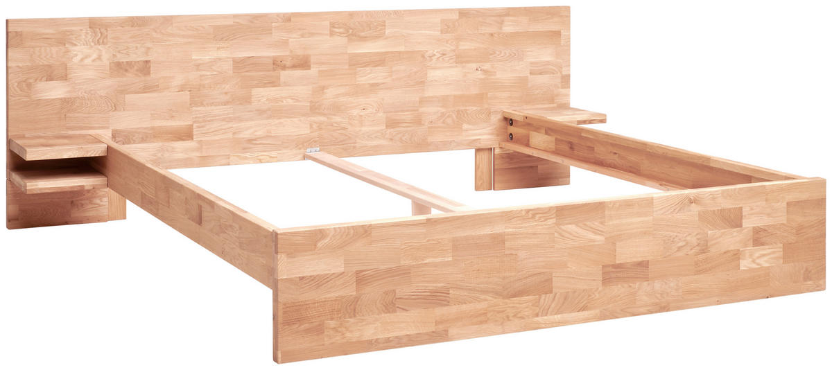 BETT 200/200 cm  Kernbuche   - Kernbuche, Natur, Holz (200/200cm) - MID.YOU