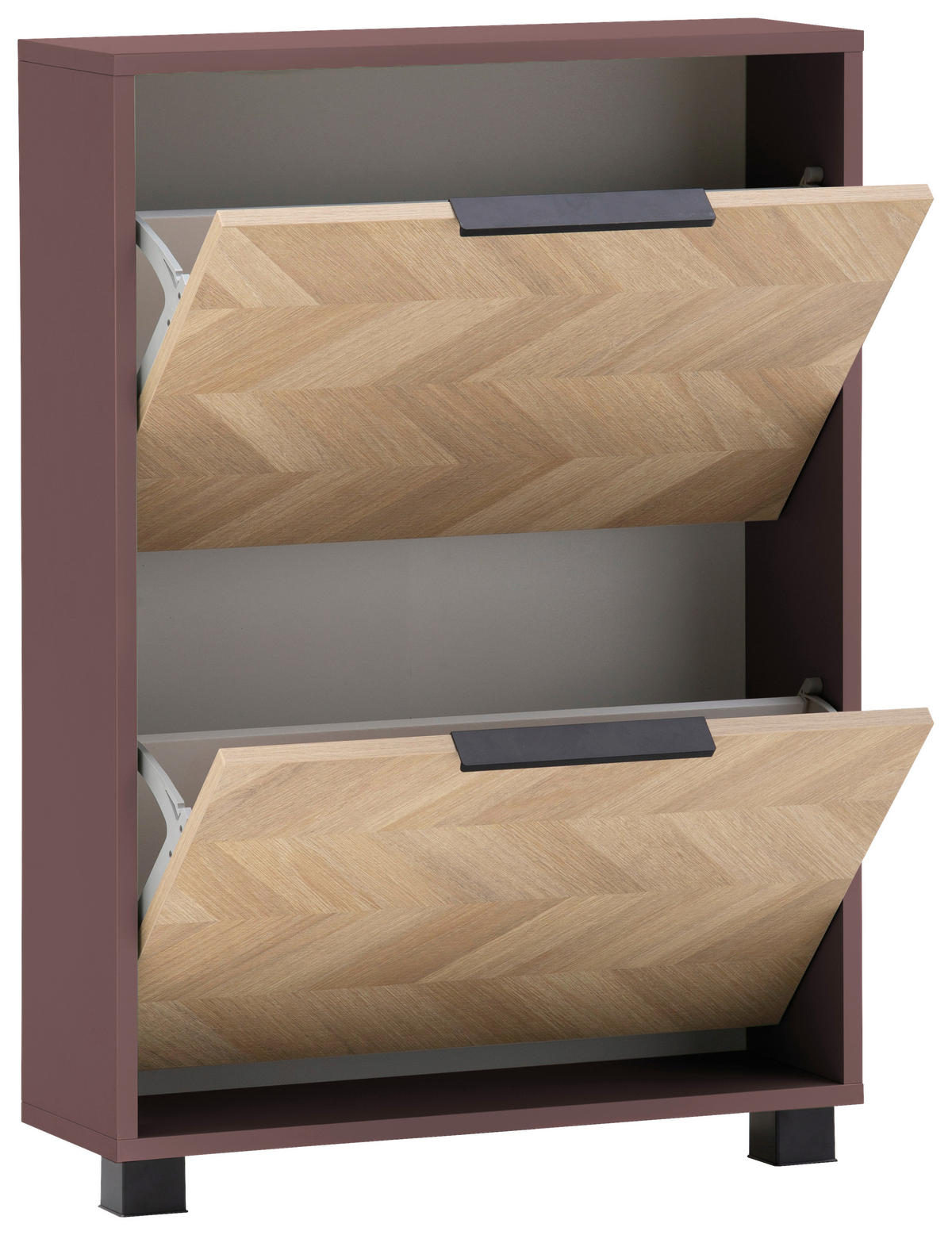 SCHUHKIPPER  in 59,8/85,7/19,55 cm  - Eichefarben/Mauve, Design, Holzwerkstoff/Kunststoff (59,8/85,7/19,55cm) - MID.YOU