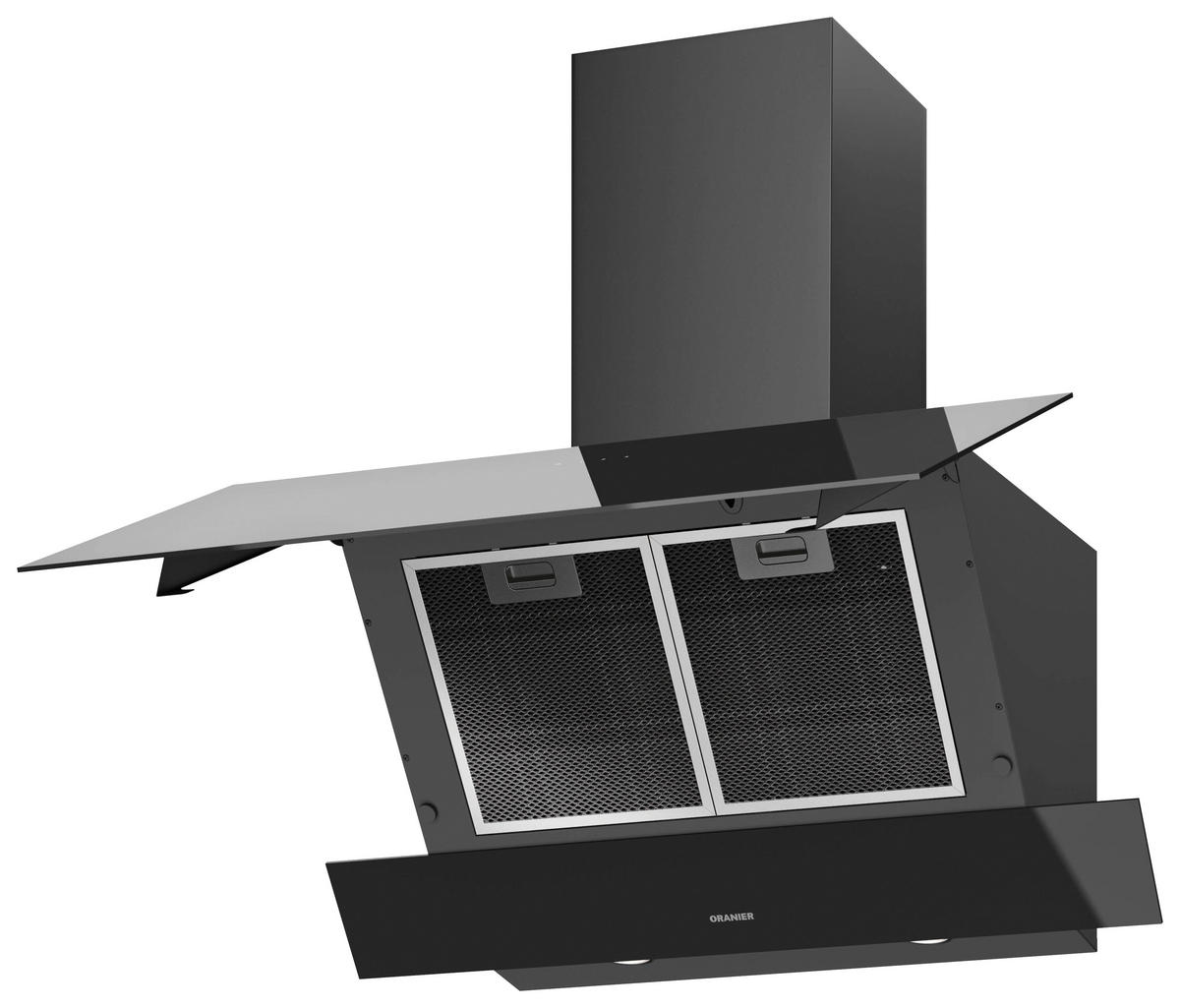 DUNSTABZUGSHAUBE MIRAN75S1  - Schwarz, Basics, Glas/Metall (74,6/76,7-115,2/39,2cm) - Oranier