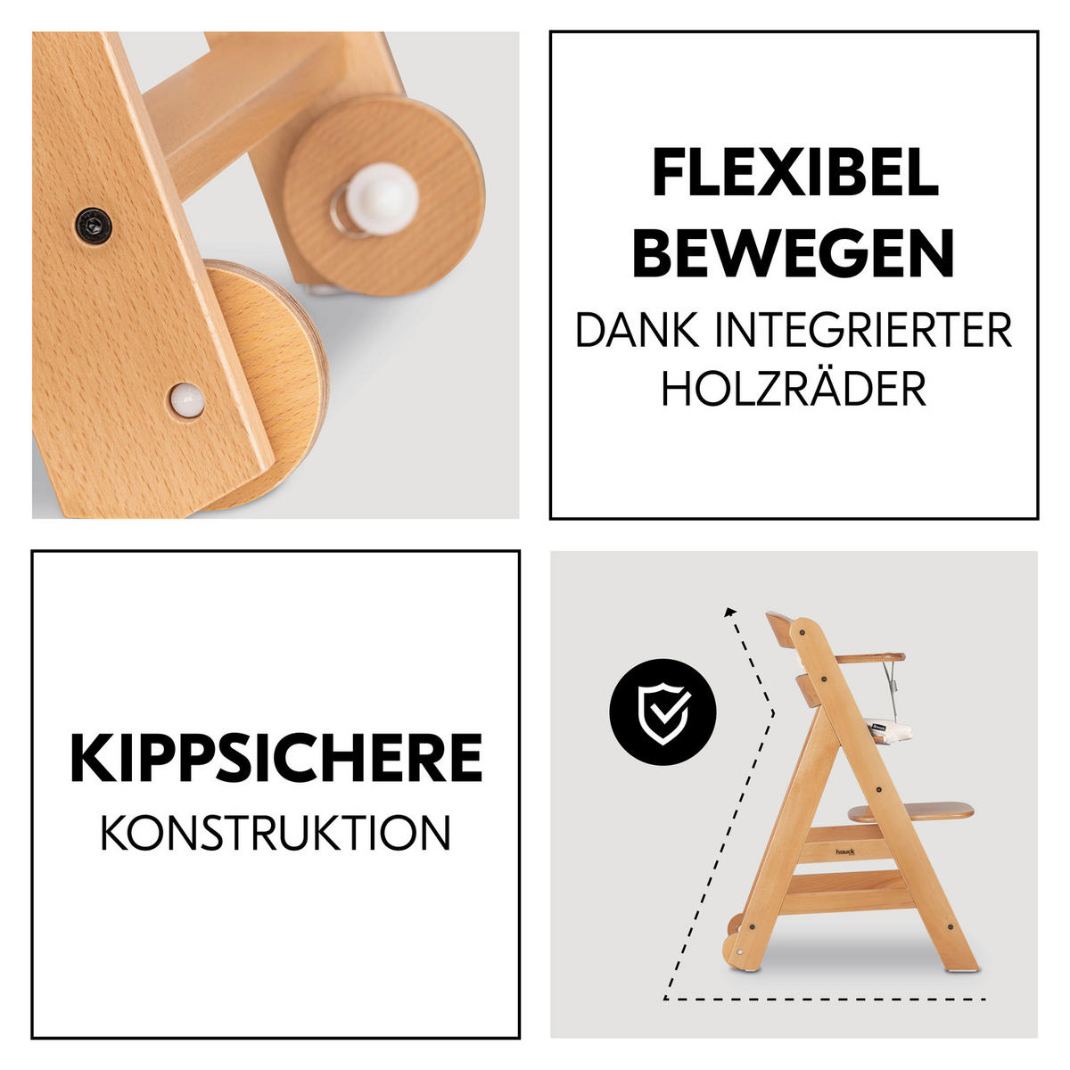 HOCHSTUHL BETA+ Buchefarben Natural  - Buchefarben, Basics, Holz (48/79/58cm) - Hauck