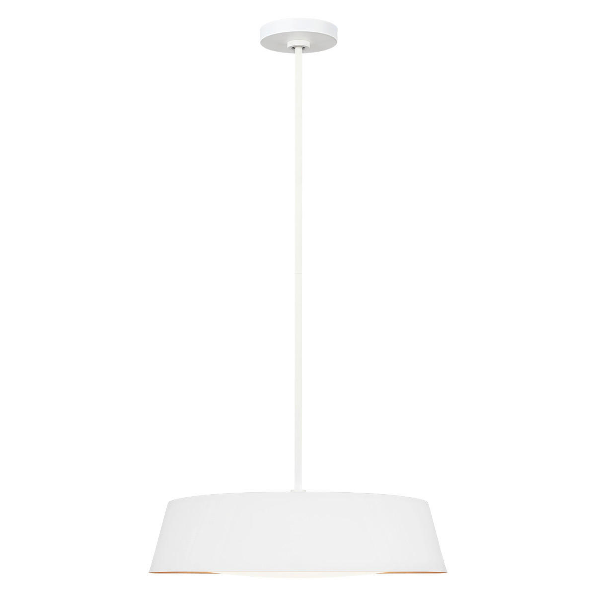 HÄNGELEUCHTE 48.5/33 cm    - Weiss, Basics, Glas/Metall (48.5/33cm) - Elstead Lighting