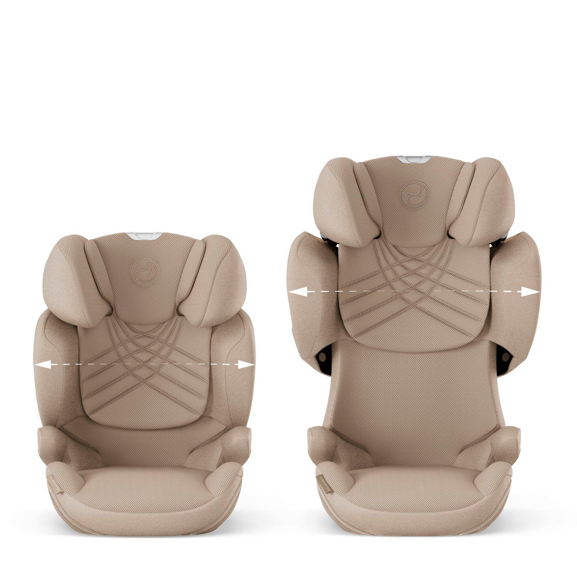 KINDERAUTOSITZ Solution T i-Fix + Cozy Beige   - Beige, Basics, Kunststoff/Textil (39/50,5/62,5cm) - cybex PLATINUM