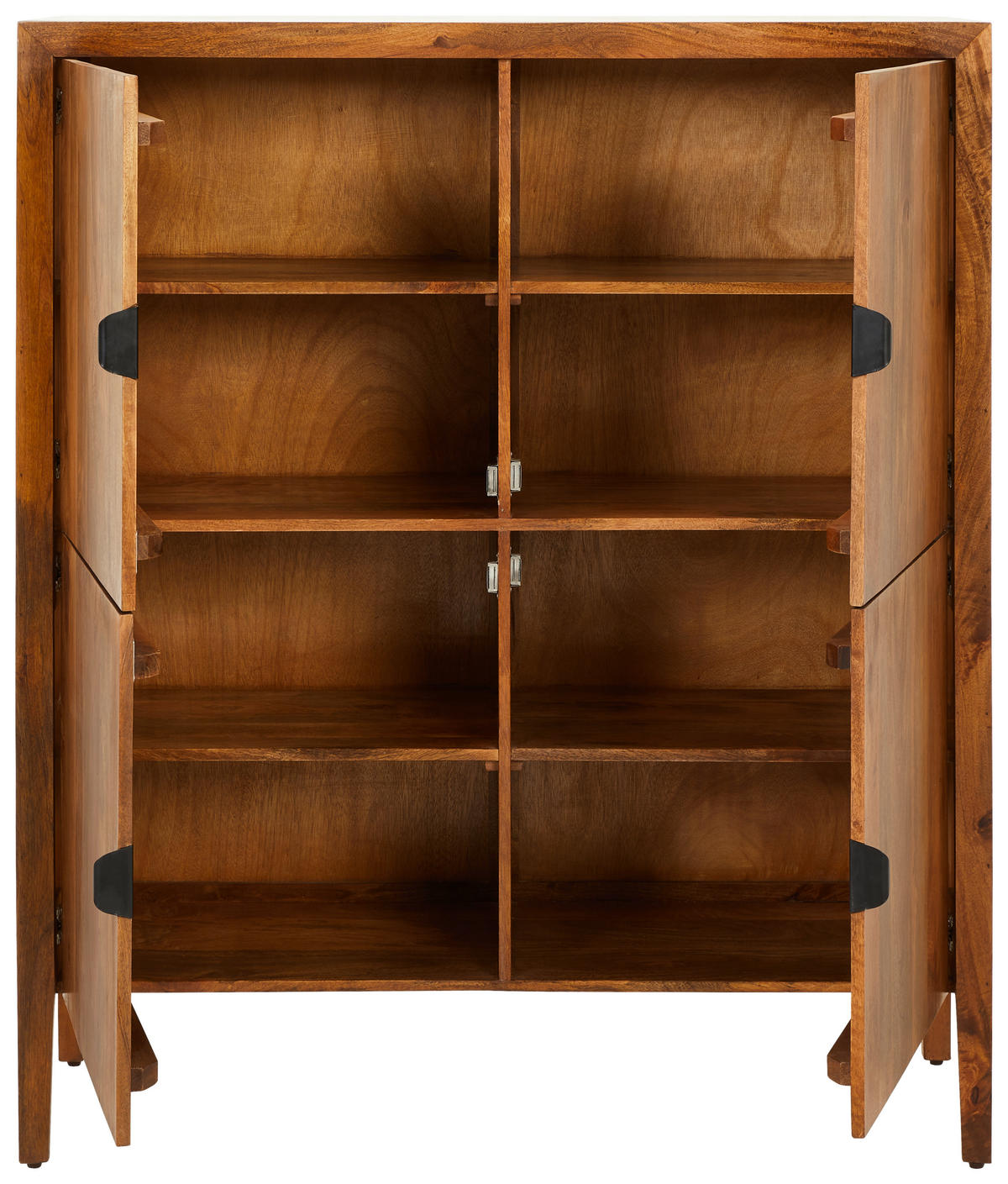 HIGHBOARD  in 120/140/40 cm  - Schwarz/Honig, LIFESTYLE, Holz/Metall (120/140/40cm) - MID.YOU