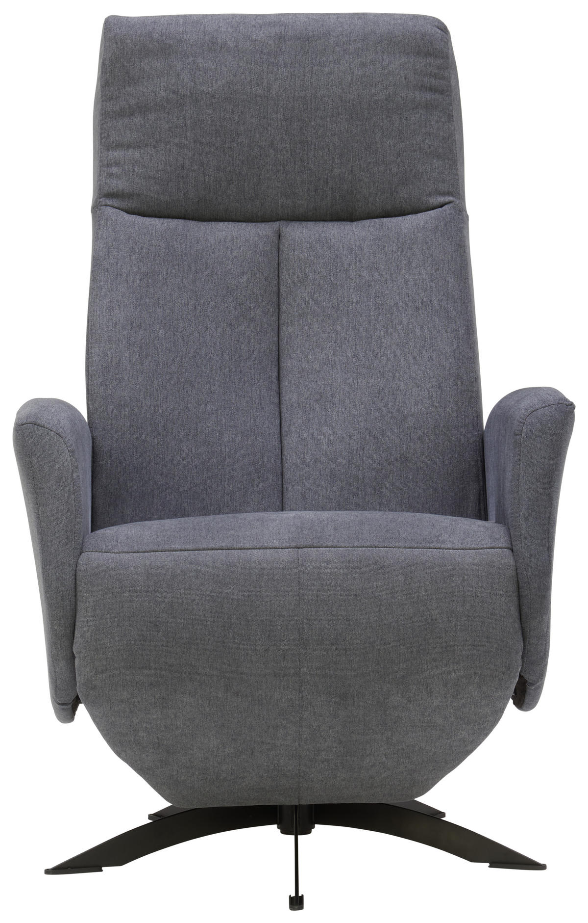 RELAXSESSEL Relaxfunktion    - Anthrazit/Schwarz, Design, Textil/Metall (70/110/81cm) - Welnova