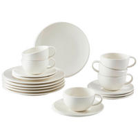 KAFFEESERVICE Weiß New Moon 18-teilig  - Weiß, KONVENTIONELL, Keramik - Villeroy & Boch