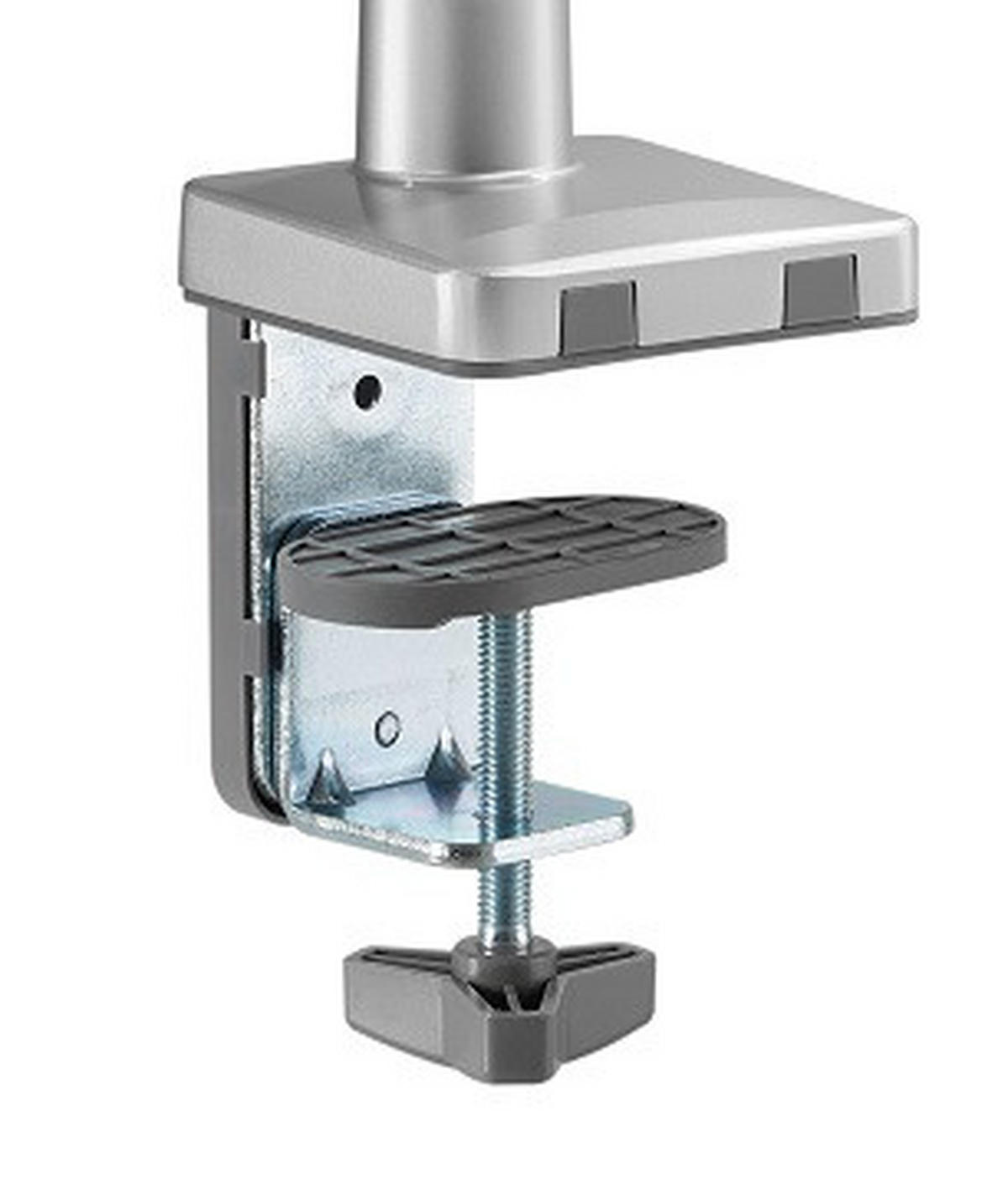 MONITOR-HALTERUNG Metall, Kunststoff Grau, Weiß  - Weiß/Grau, Design, Kunststoff/Metall (56/69,5/11,7cm) - Boxxx