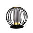LED-TISCHLEUCHTE - Klar/Schwarz, Trend, Glas/Metall (26cm) - Novel LED-TISCHLEUCHTE - Klar/Schwarz, Trend, Glas/Metall (26cm) - Novel