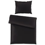 BETTWÄSCHE TANJA Satin 140/200 cm  - Schwarz, Basics, Textil (140/200cm) - Novel